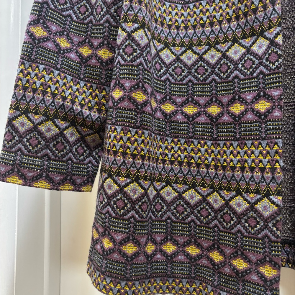 Vintage Multicolor Patterned Cardigan - Picture 3 of 9